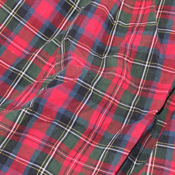RALPH LAUREN Chaps Boys Red Green Plaid Button 6 - Picture 4 of 6